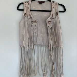 Rock & Roll Cowgirl Fringe Vest- small